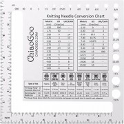 ChiaoGoo meřidlo vzorku&šablona na měření jehlic - 14cm