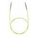 KnitPro Barevné výměnné lanko  
KnitPro: Neonově zelené lanko-35cm pro vytvoření jehlic 60cm