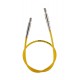 KnitPro Barevné výměnné lanko  
KnitPro: Žluté lanko-20cm pro vytvoření jehlic 40cm